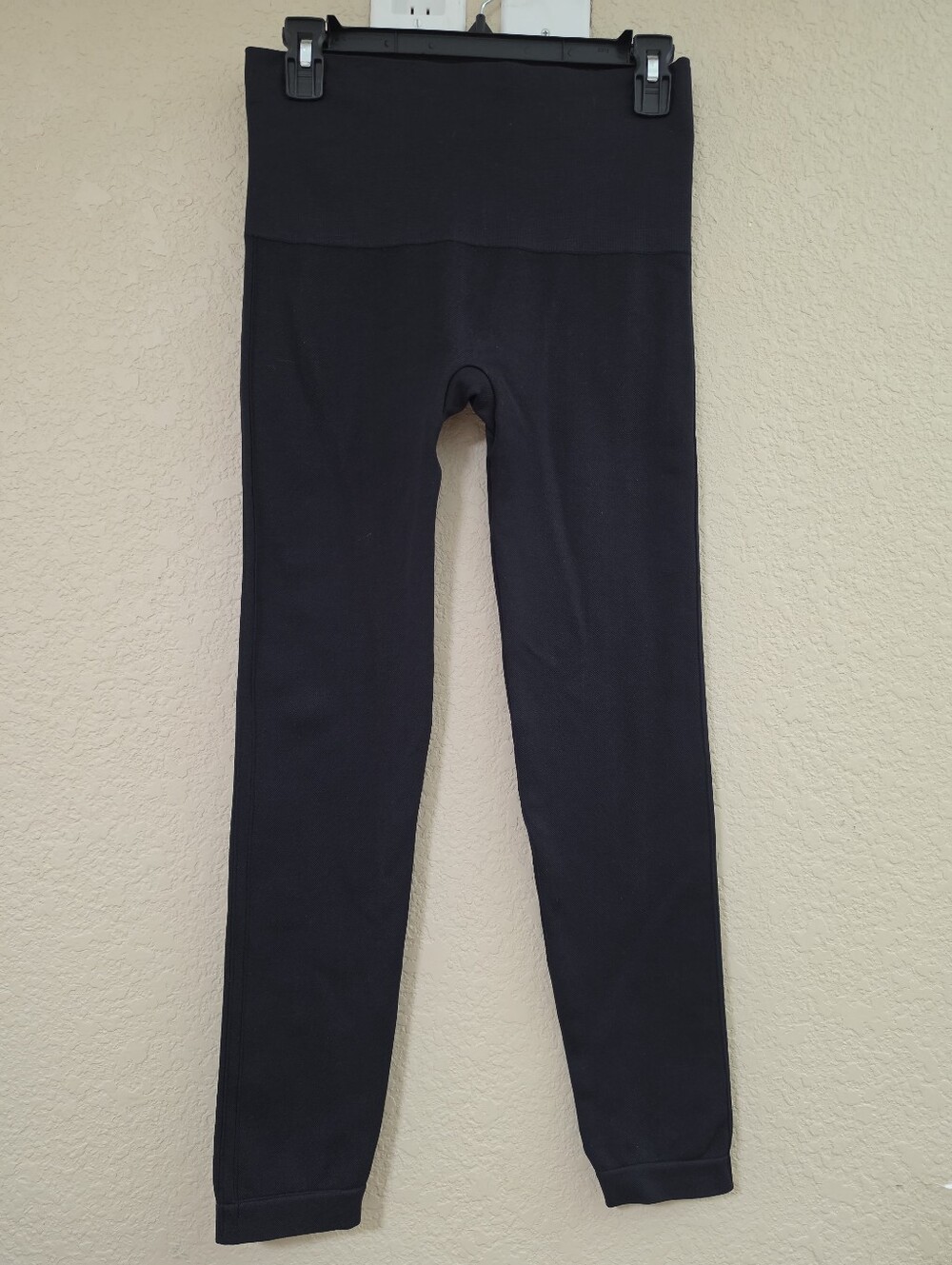 SPANX L119408 Womens Black Look at Me Now Seamless Leggings